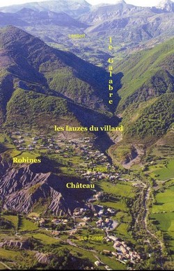 La Robine sur Galabre vue d'avion (visitez le site de Jean-Huet)